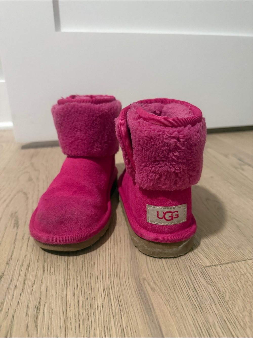 UGG Kids Fold-Down Boot - Hot Pink